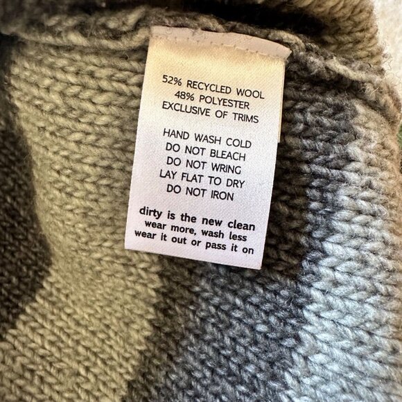 Toad Co sweater Women's size XS knit longsleeve gray stripes - Picture 10 of 11